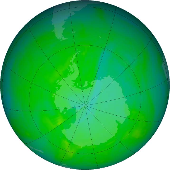 Ozone Map 1991-11-27